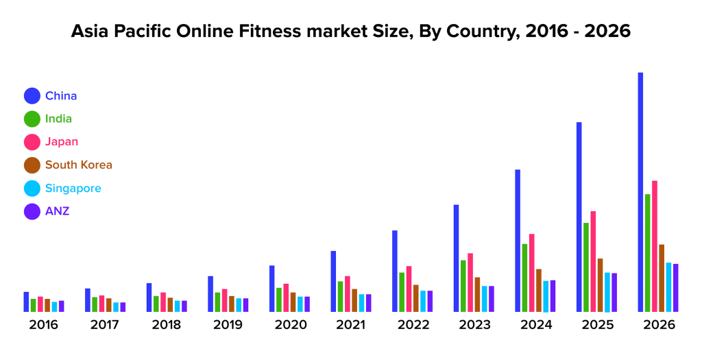 Online fitness program market Size