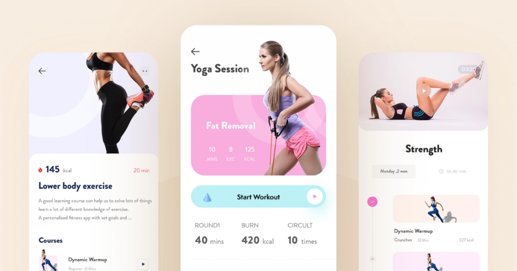 Fitness app development top Features