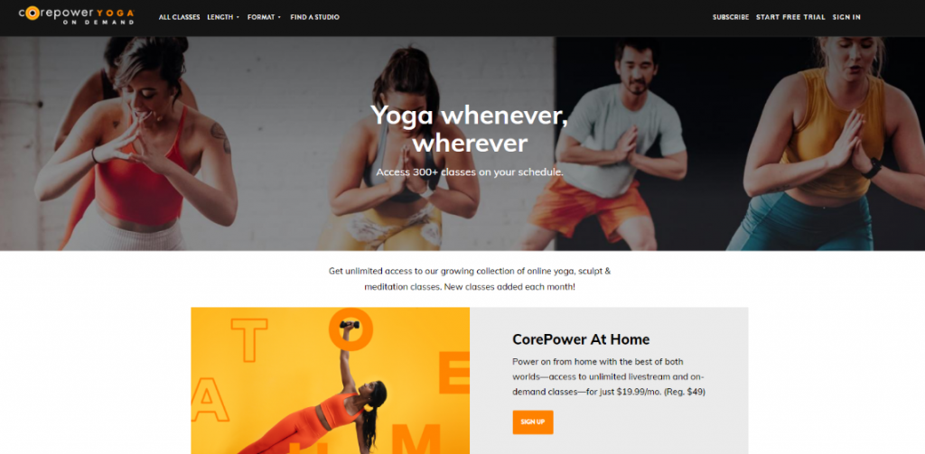 best online exercise classes - CorePower Yoga