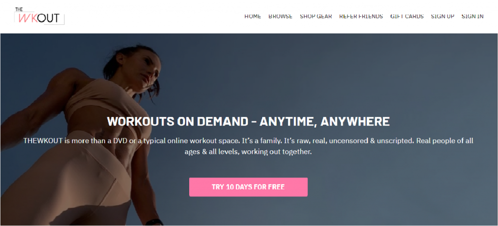 live online workout classes - the wkout